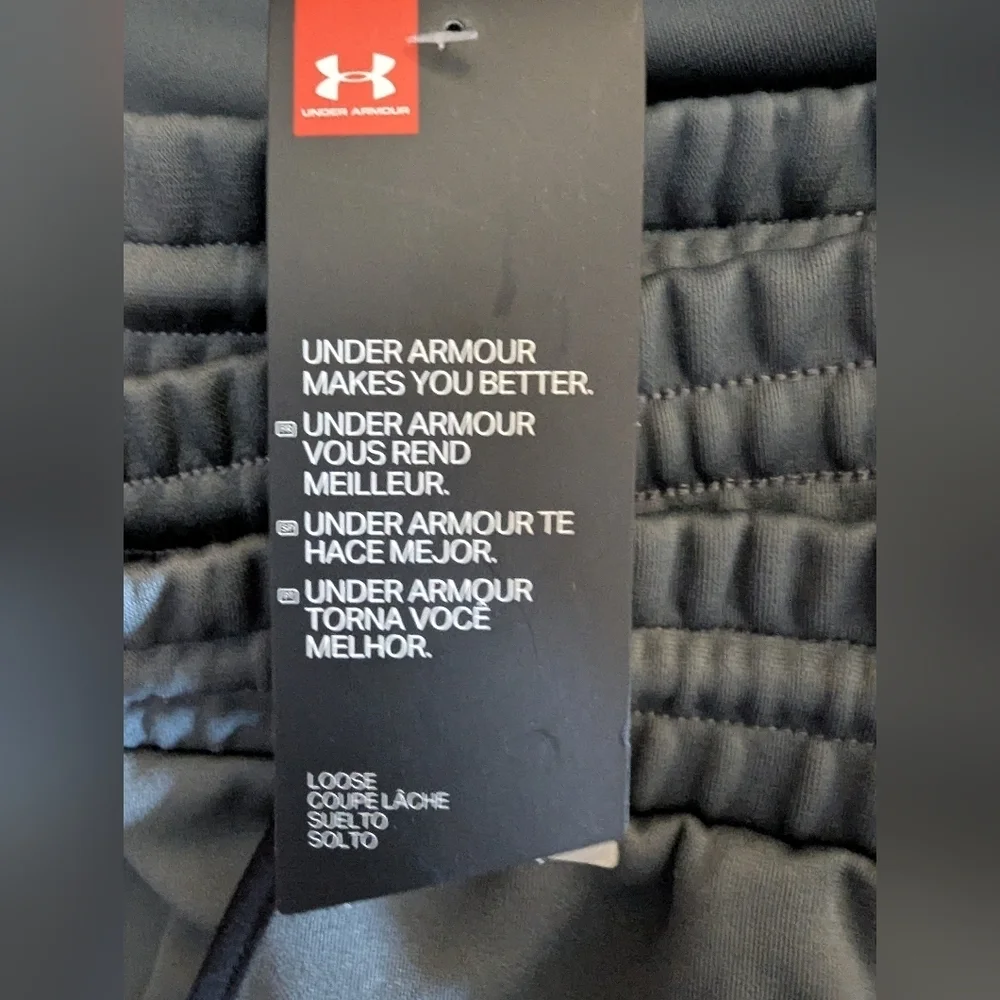 Under Armour Men's Charcoal Joggers, Zipper Ankle Size XL New With Tags - Picture 7 of 12